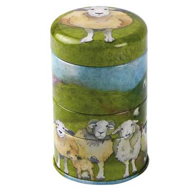 Felted Sheep Mini Stacking Tins T283