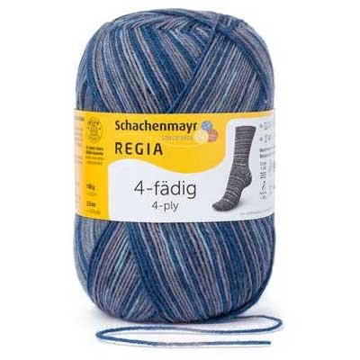 4-fadig Color4ply 100gms 9019 Blue Grey Multi