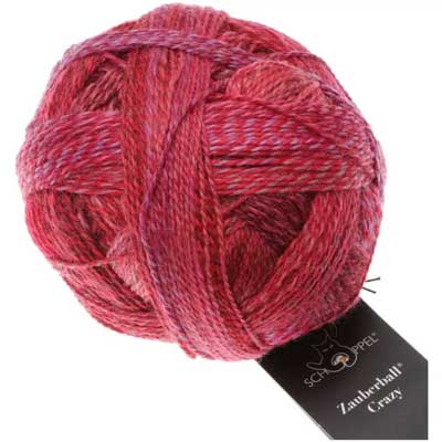 Crazy Zauberball 4ply 100gms 2620 Red In A Suit