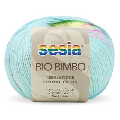 Bio Bimbo 4ply 50gms 5047 Lemon Aqua Pink