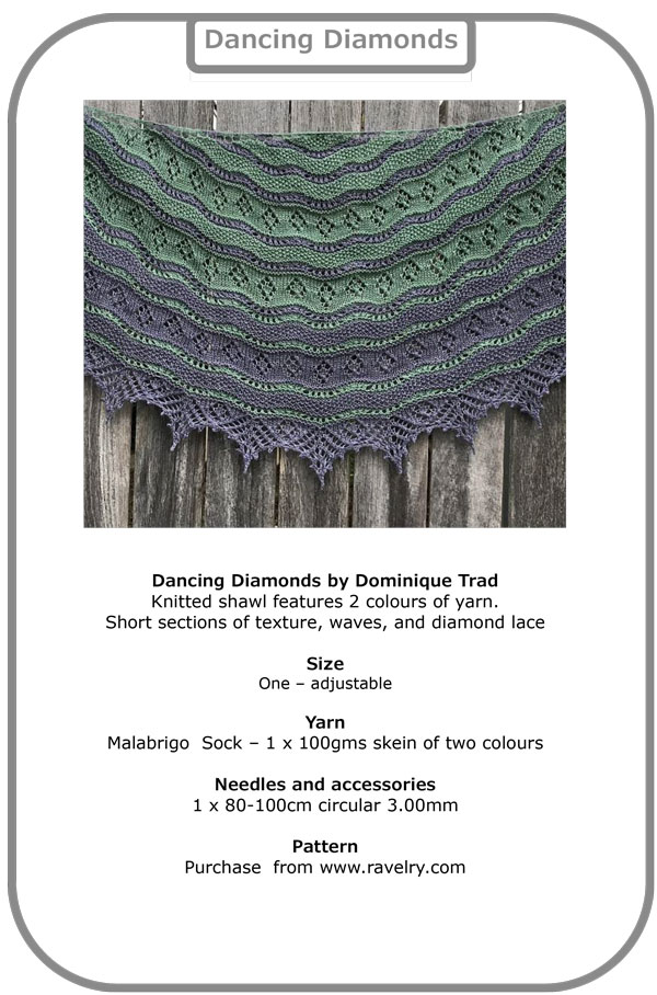 Dancing Diamonds Shawl